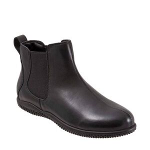 SOFTWALK HIGHLAND LEATHER BOOTIES IN BLACK 9 N NARROW